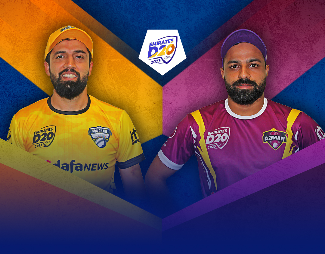 Match 19 of emirates d20: abu dhabi vs ajman banner