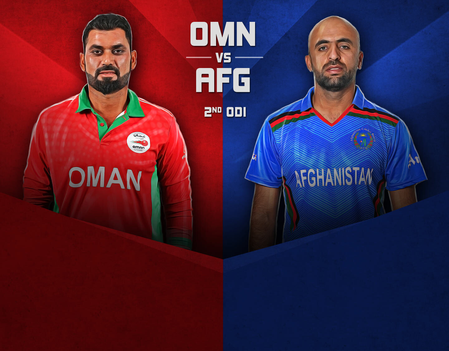 2nd unofficial odi of afghanistan a tour of oman, 2023: oman vs afghanistan a banner