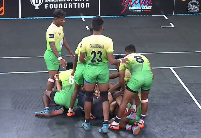 Tamilarasan Kalasamy dazzles with 6 tackle points