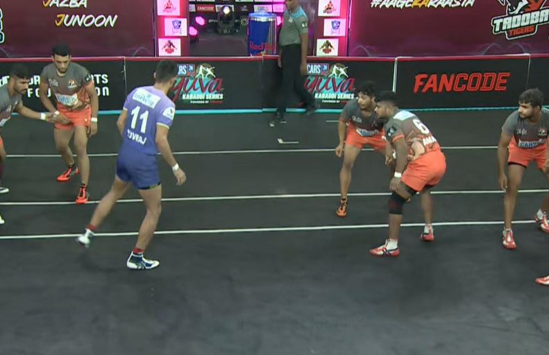 Yuvraj Choudhary breathes fire with 22 raid points