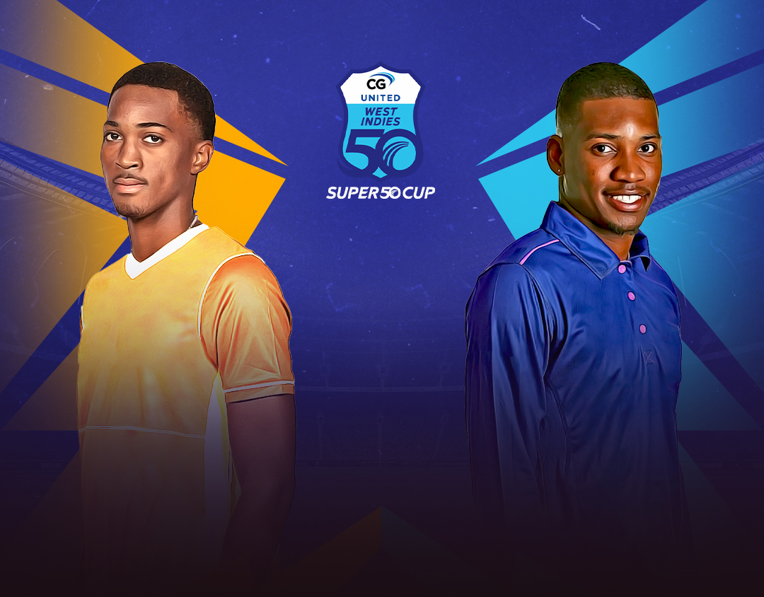 Match 5 of cg united super50 cup, 2023: combined campuses and colleges vs west indies academy banner