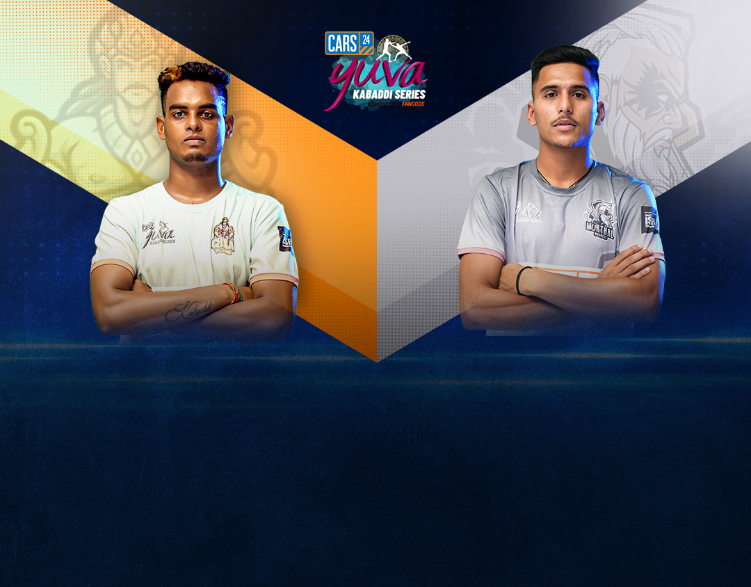 Match #130 of cars24 yuva kabaddi series monsoon edition, 2023 banner