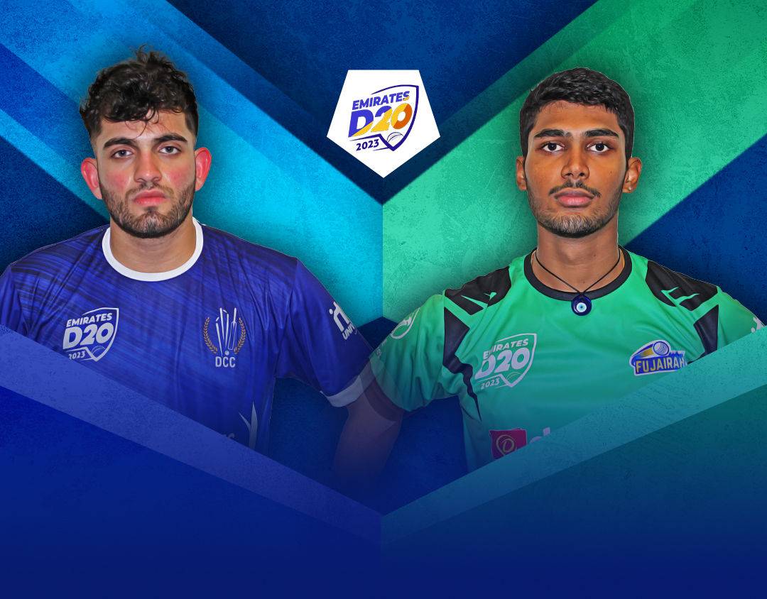 Match 24 of emirates d20: dubai vs fujairah banner