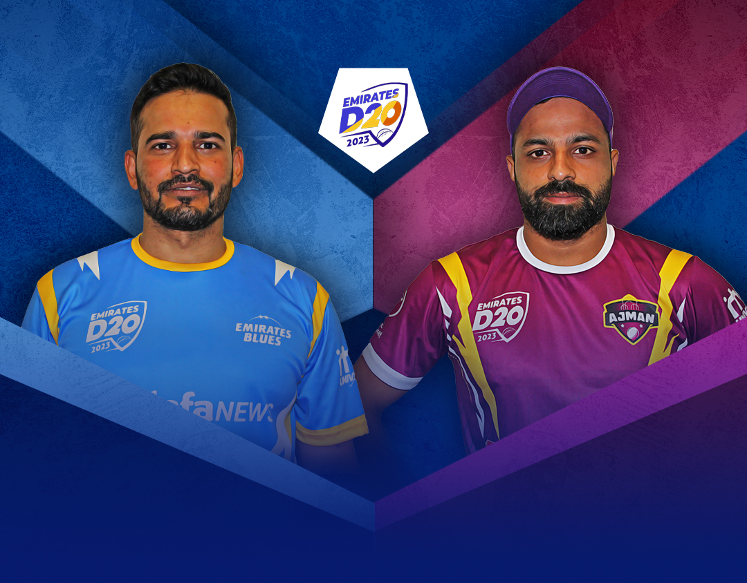 Match 18 of emirates d20: emirates blues vs ajman banner