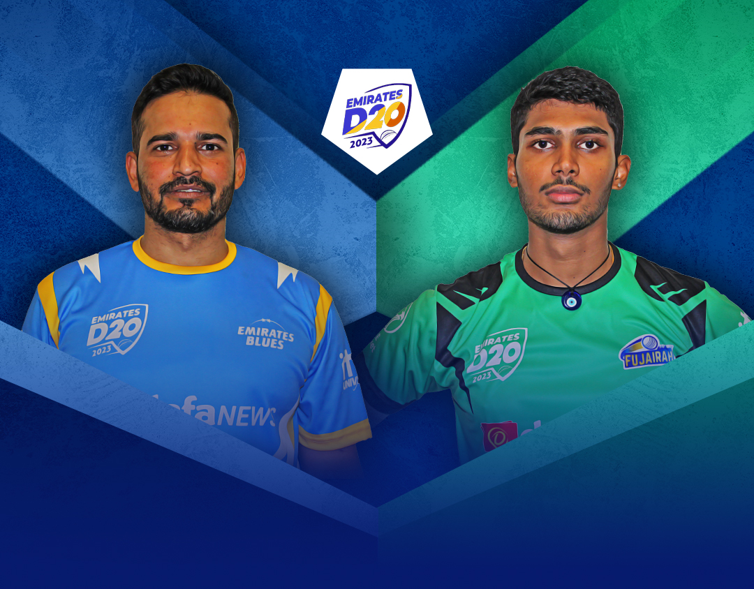 Match 25 of emirates d20: emirates blues vs fujairah banner