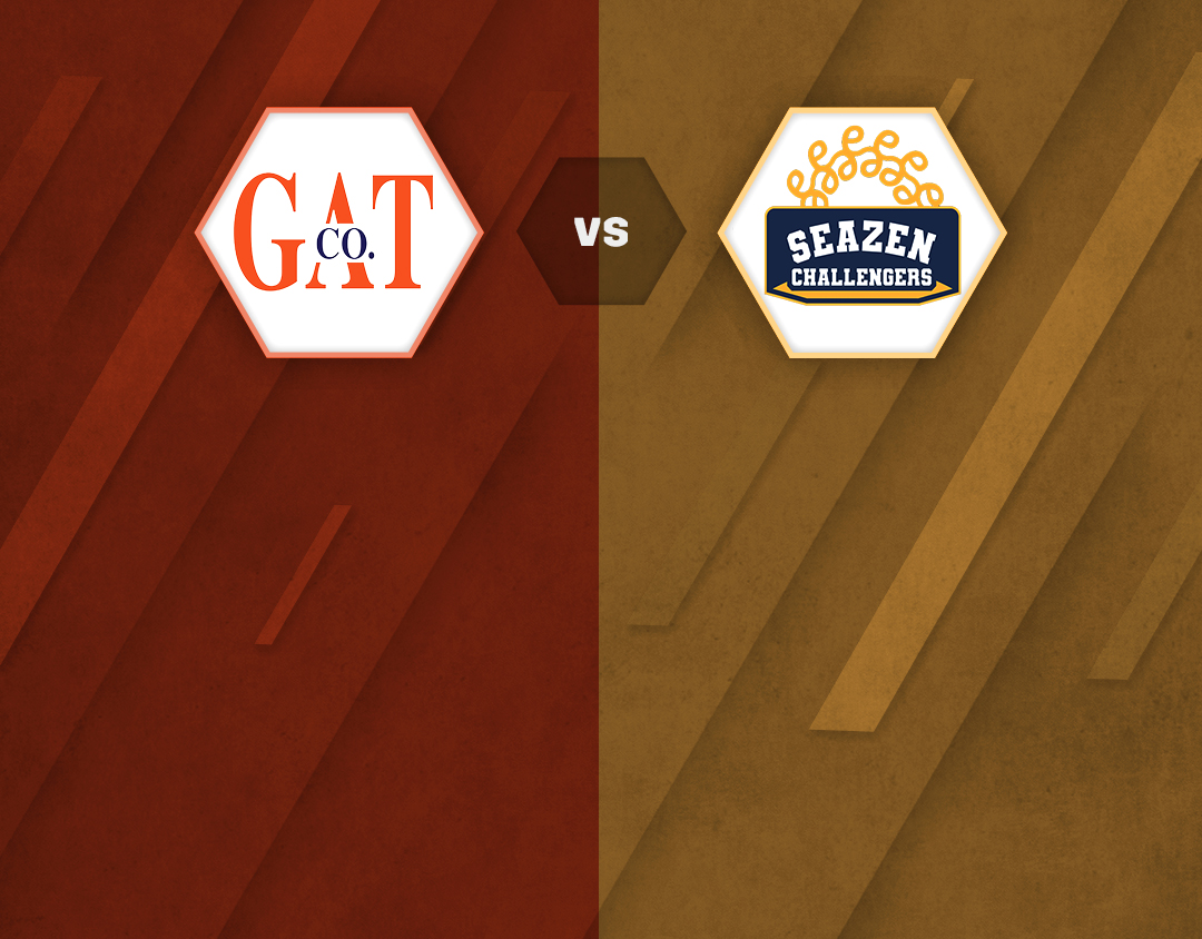 Match 8 of kcc t20 challengers cup, 2023: gat vs seazen challengers banner