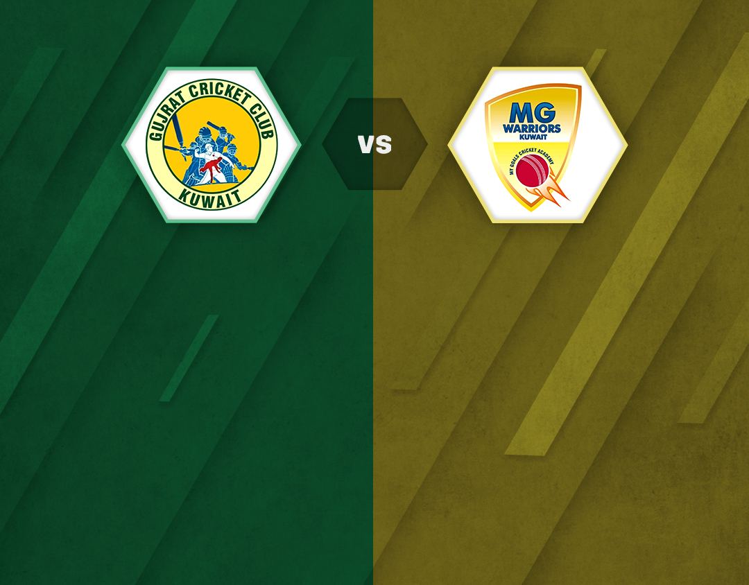 Match 7 of kcc t20 challengers cup, 2023: gujrat cricket club vs mg warriors banner