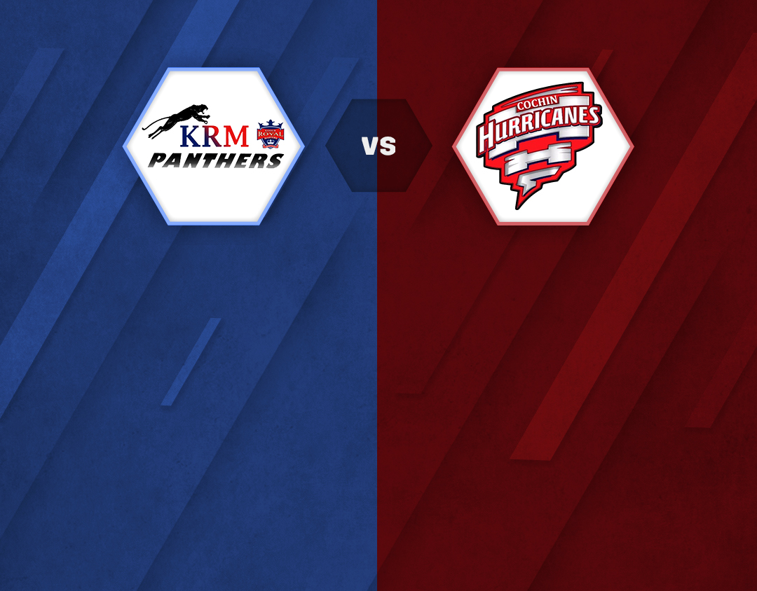 Match 6 of kcc t20 challengers cup, 2023: krm panthers vs cochin hurricanes banner