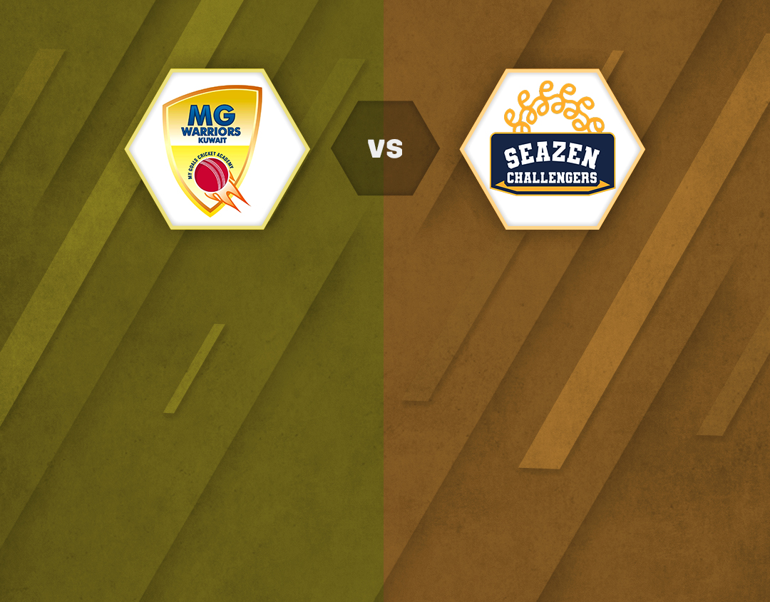 Match 21 of kcc t20 challengers cup, 2023: mg warriors vs seazen challengers banner