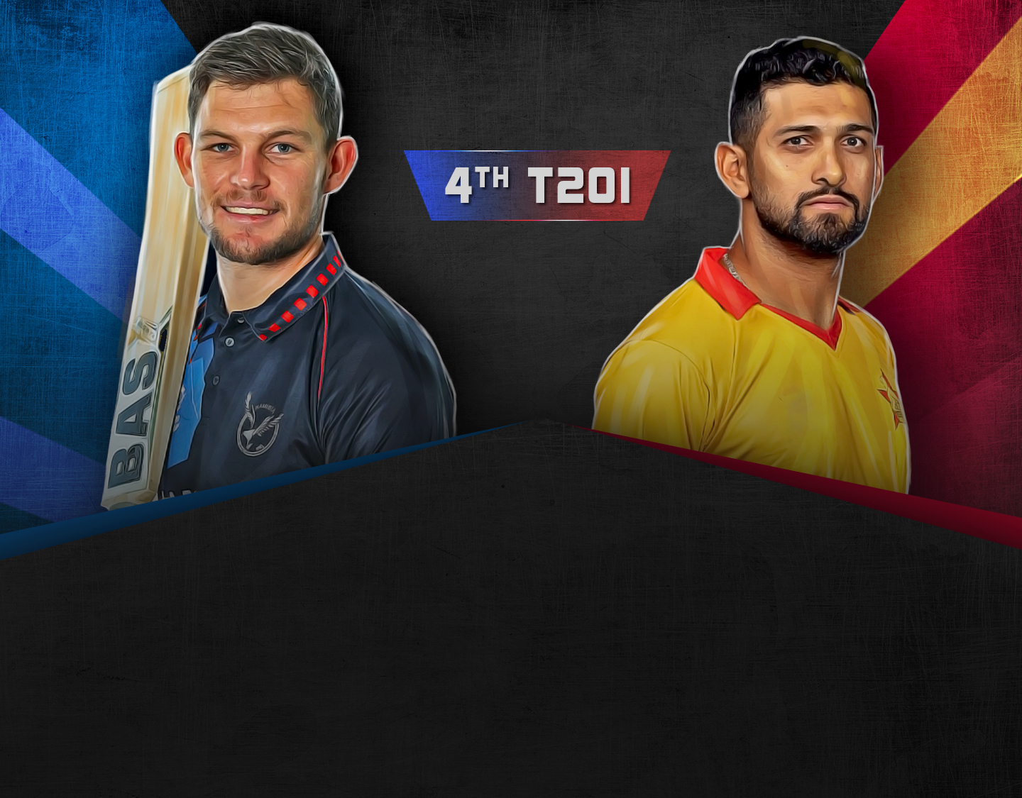 4th t20i of namibia vs zimbabwe t20i series: namibia vs zimbabwe banner