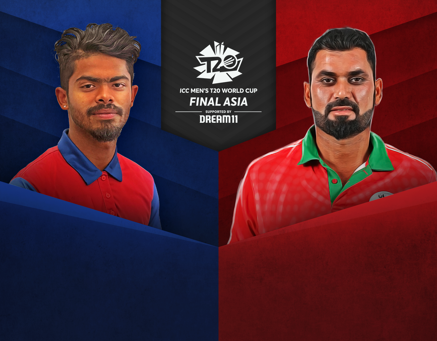 Match 9 of icc men's t20 wc asia regional final, 2023: nepal vs oman banner