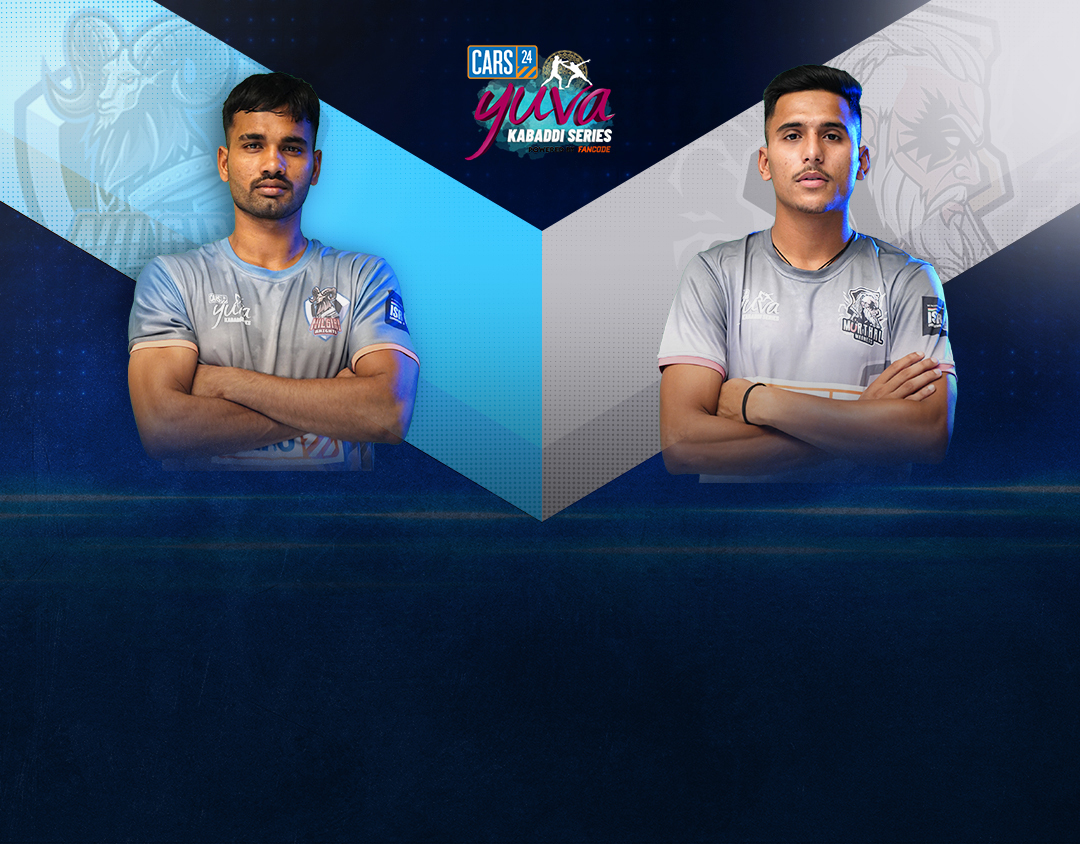 Match #122 of cars24 yuva kabaddi series monsoon edition, 2023 banner