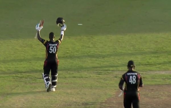 105* off 71! Sherfane Rutherford's awe-inspiring century