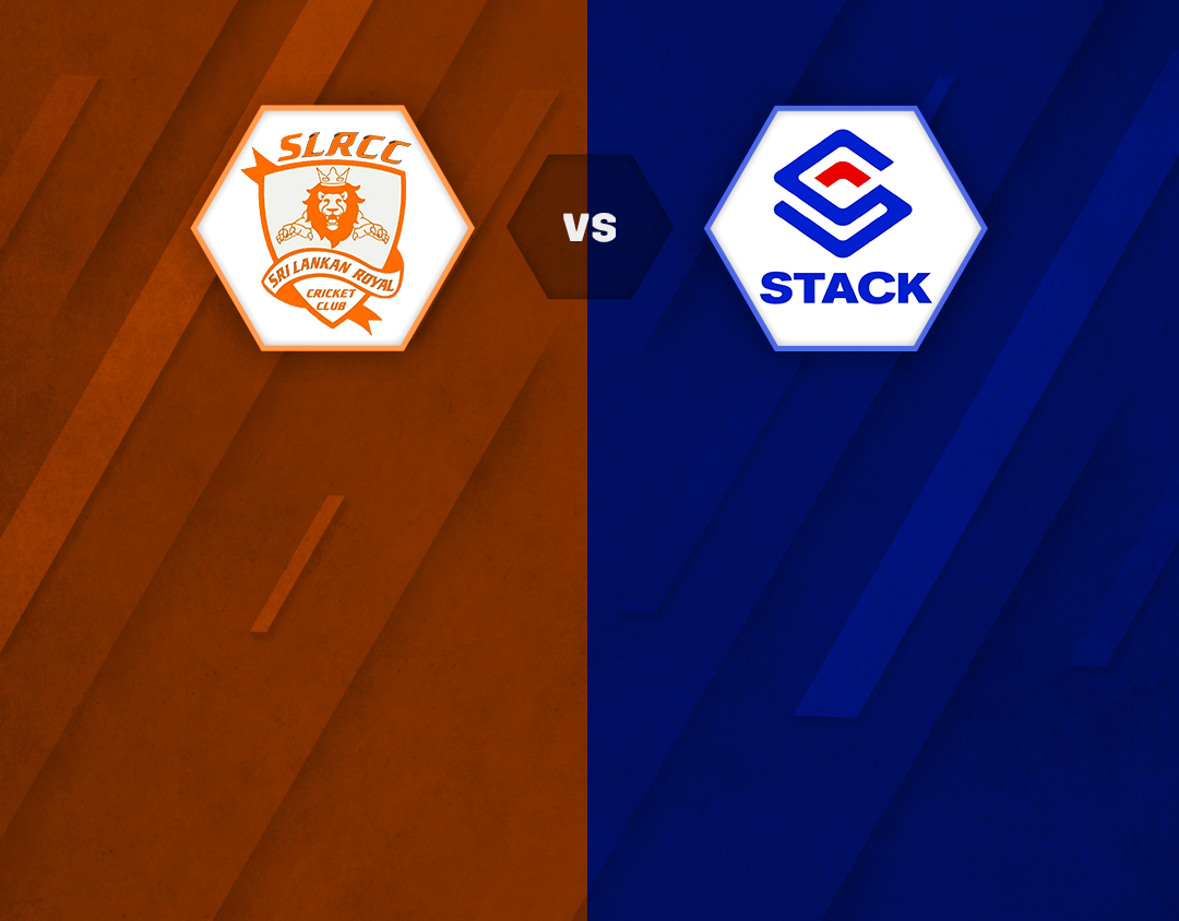 Match 19 of kcc t20 challengers cup, 2023: slrsc vs stack cc xi banner