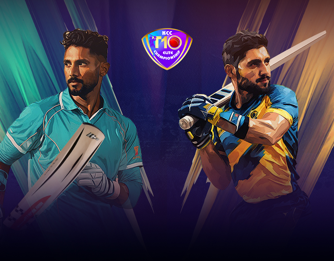 Final of kcc t10 elite championship, 2023: tally d.R.F.S vs al mulla exchange banner