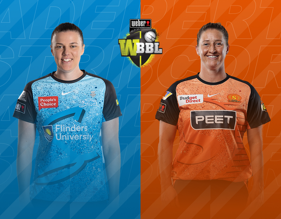 Match 53 of weber wbbl 2023: adelaide strikers women vs perth scorchers women banner