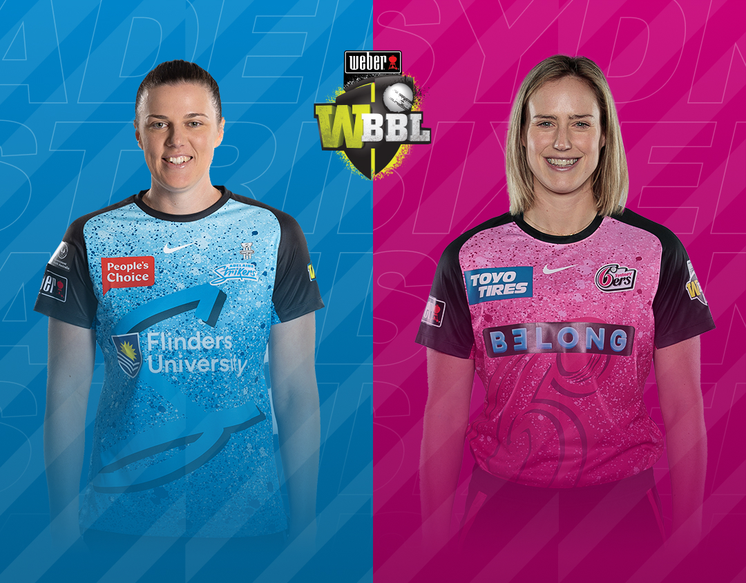 Match 21 of weber wbbl 2023: adelaide strikers women vs sydney sixers women banner