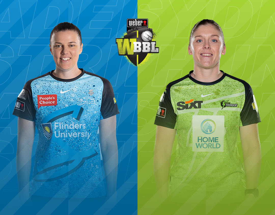 Match 40 of weber wbbl 2023: adelaide strikers women vs sydney thunder women banner