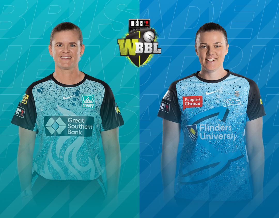 Match 35 of weber wbbl 2023: brisbane heat women vs adelaide strikers women banner