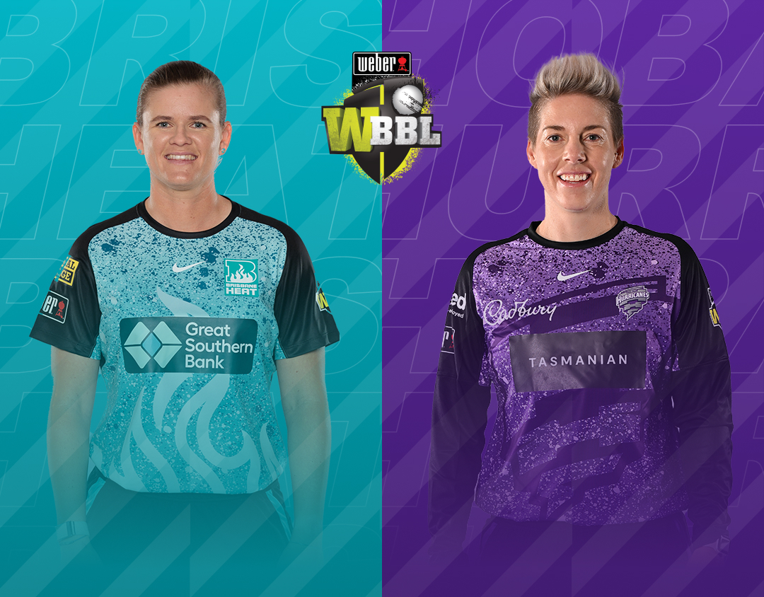 Match 39 of weber wbbl 2023: brisbane heat women vs hobart hurricanes women banner