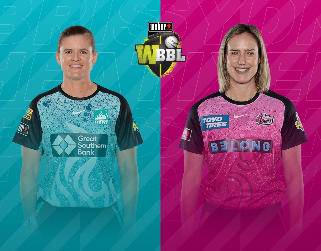 Match 49 of weber wbbl 2023: brisbane heat women vs sydney sixers women banner
