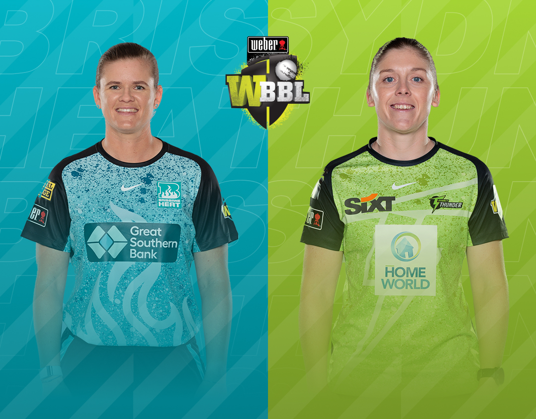 Match 52 of weber wbbl 2023: brisbane heat women vs sydney thunder women banner