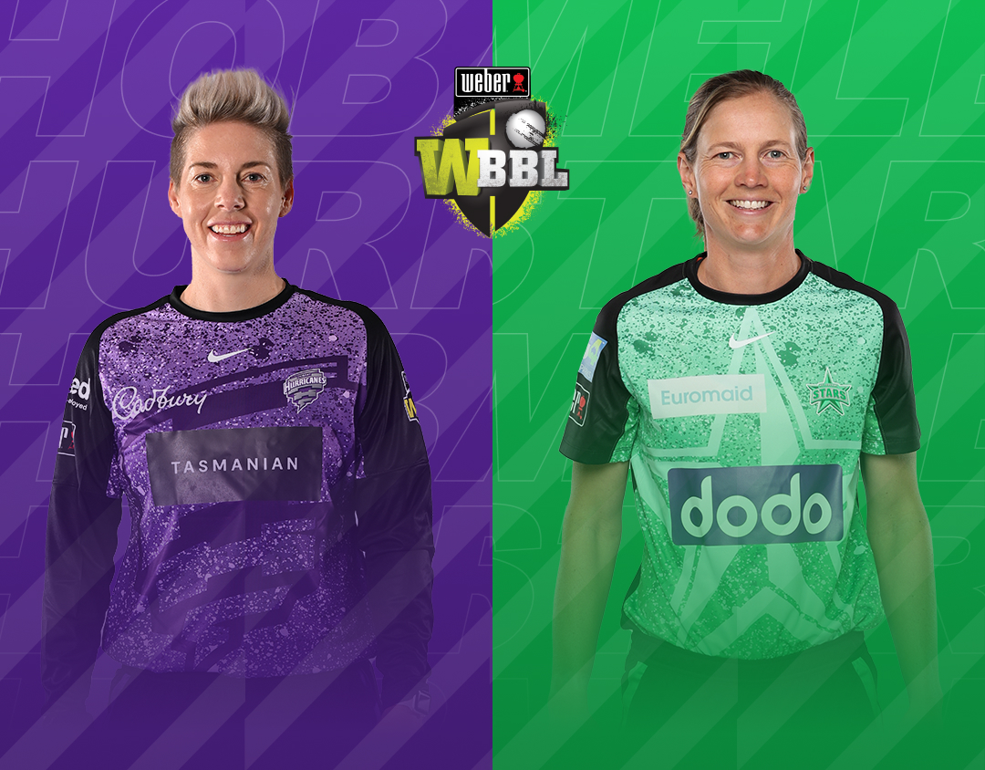 Match 20 of weber wbbl 2023: hobart hurricanes women vs melbourne stars women banner