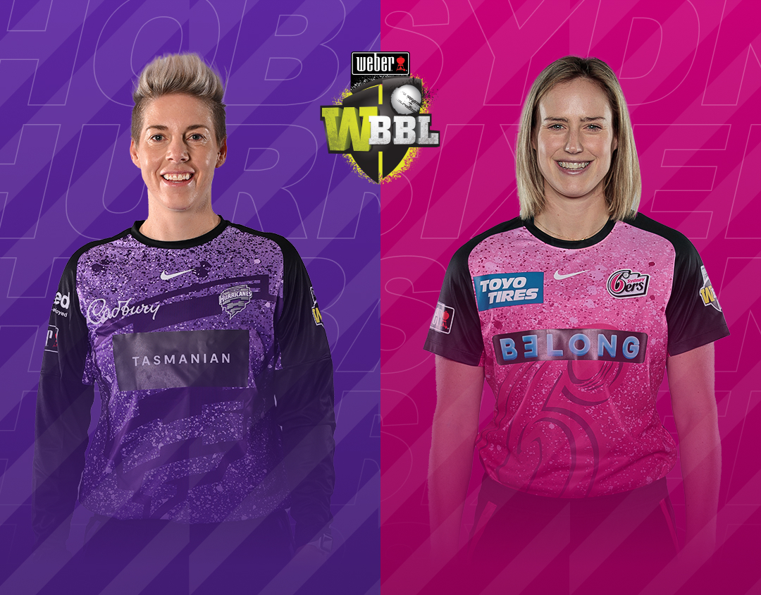 Match 38 of weber wbbl 2023: hobart hurricanes women vs sydney sixers women banner