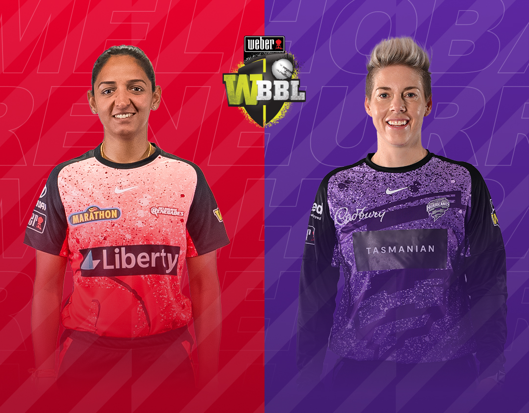 Match 46 of weber wbbl 2023: melbourne renegades women vs hobart hurricanes women banner