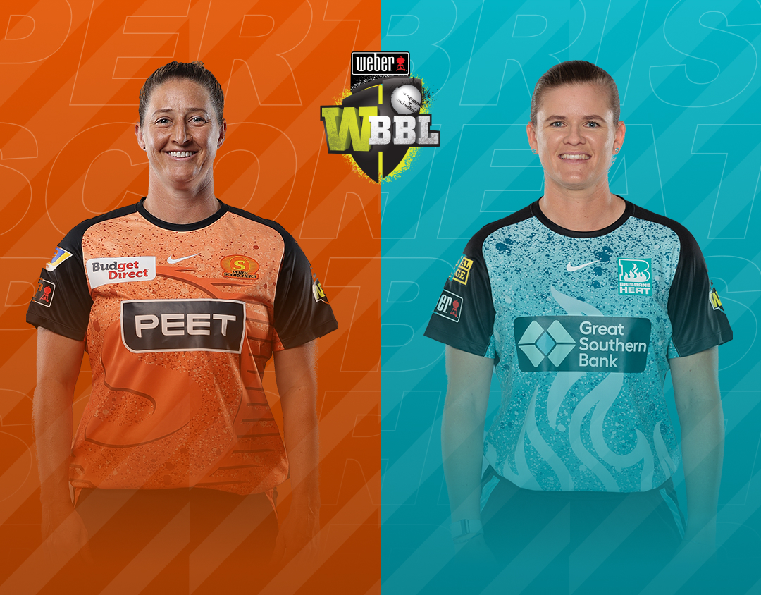 Challenger of weber wbbl 2023: perth scorchers women vs brisbane heat women banner