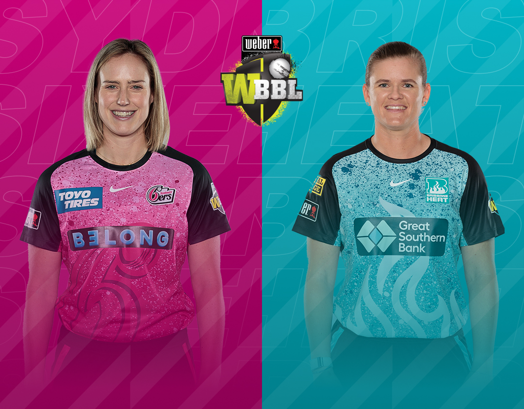Match 9 of weber wbbl 2023: sydney sixers women vs brisbane heat women banner