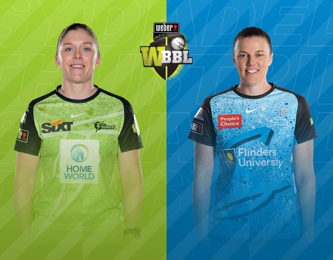 Match 48 of weber wbbl 2023: sydney thunder women vs adelaide strikers women banner
