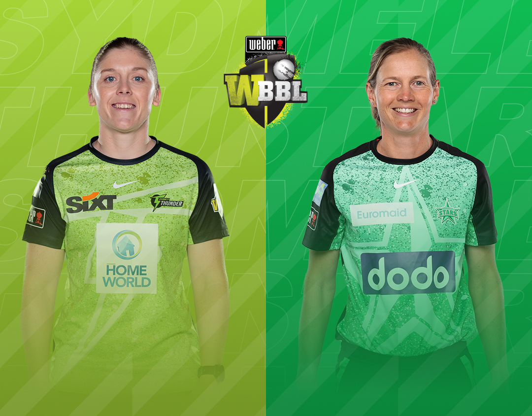 Match 32 of weber wbbl 2023: sydney thunder women vs melbourne stars women banner