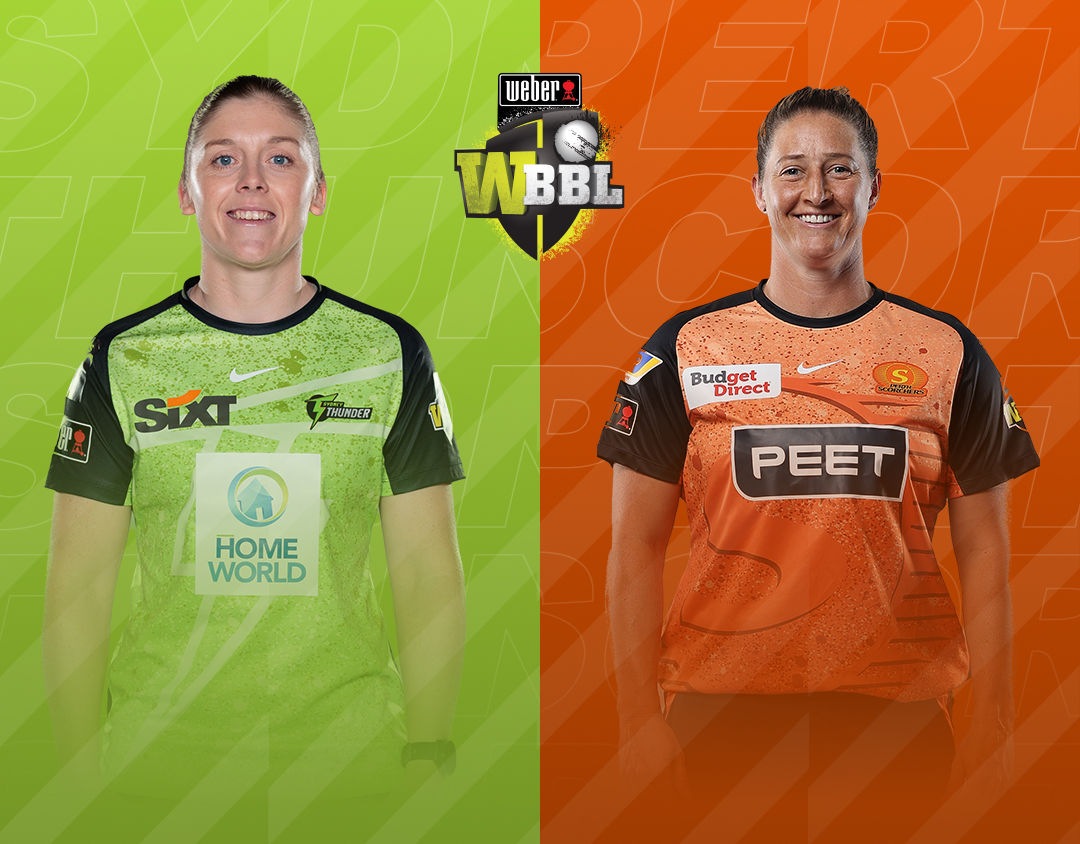 Match 44 of weber wbbl 2023: sydney thunder women vs perth scorchers women banner