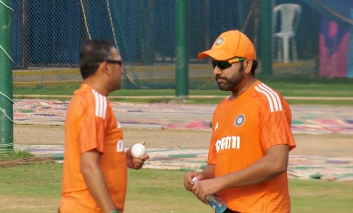 India hold net session ahead of their CWC opener against Australia
