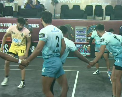 Maninder Bir Singh displays a cheeky raid