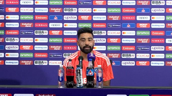 Siraj reacts to India's 7-wicket win over Pakistan