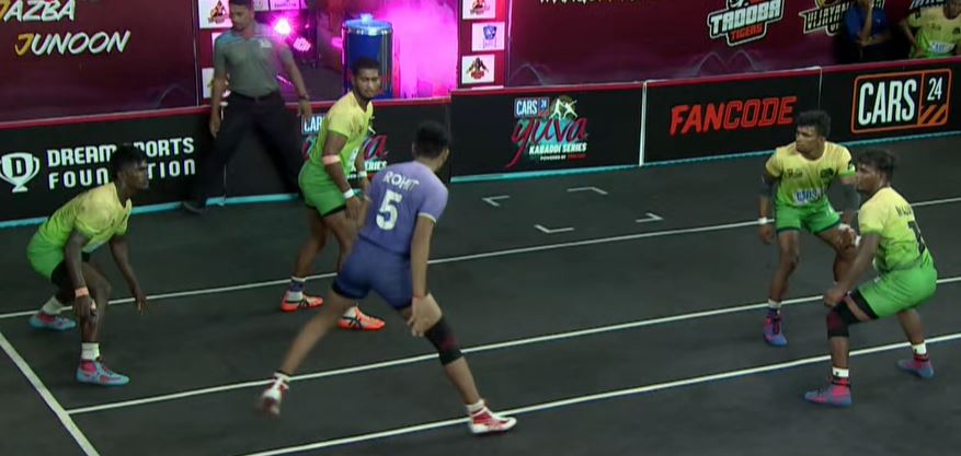 Raider Rohit Yadav tricks Palani