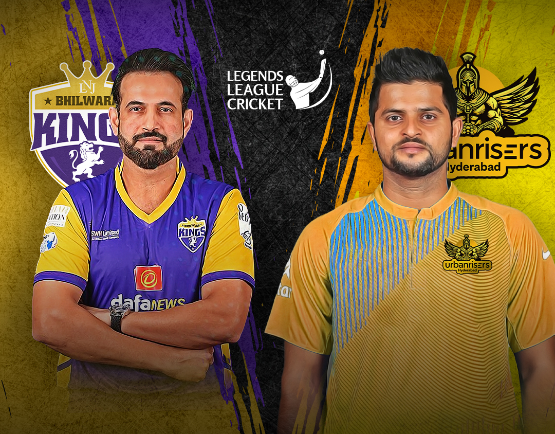 Match 12 of legends league cricket, 2023: bhilwara kings vs urbanrisers hyderabad banner