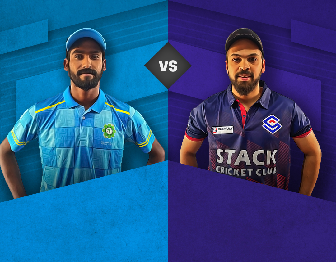 Match 15 of kcc t20 elite cup, 2023: al mulla exchange vs stack cc banner