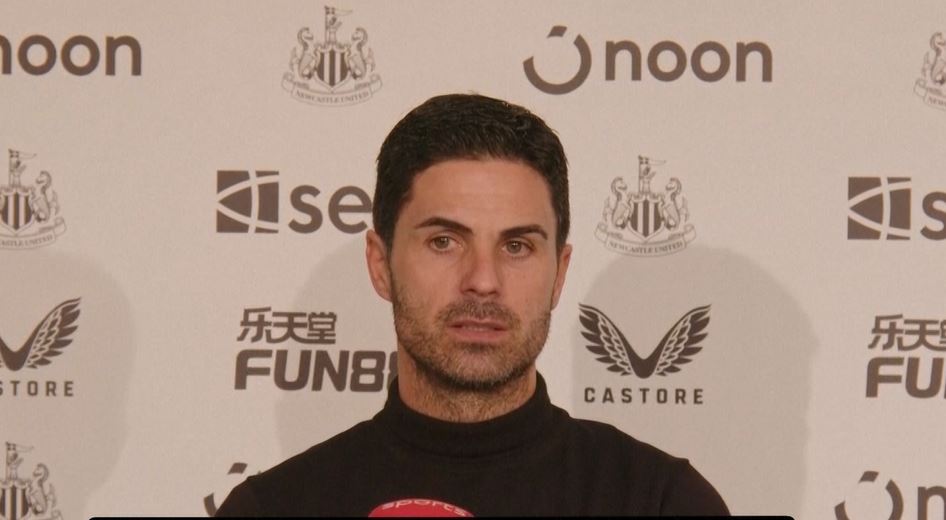 Arteta criticises referee's decisions after the loss against New Castle