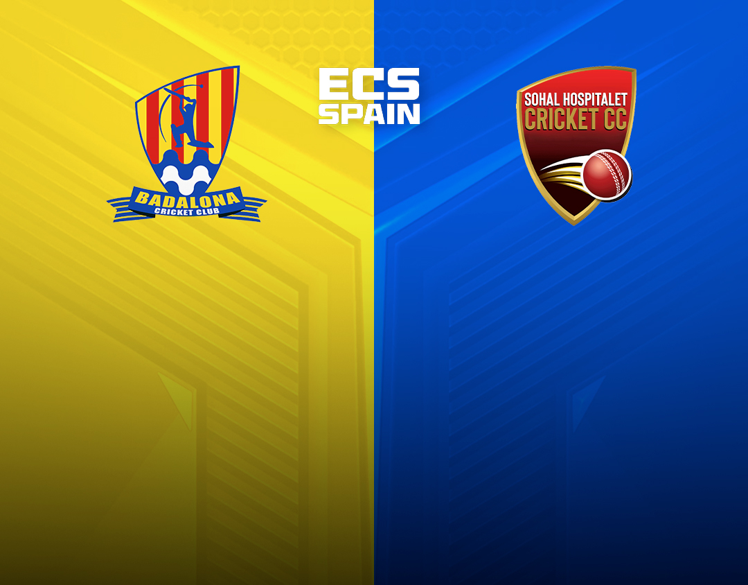 Match 18 of ecs spain, 2023: badalona cc vs sohal hospitalet banner