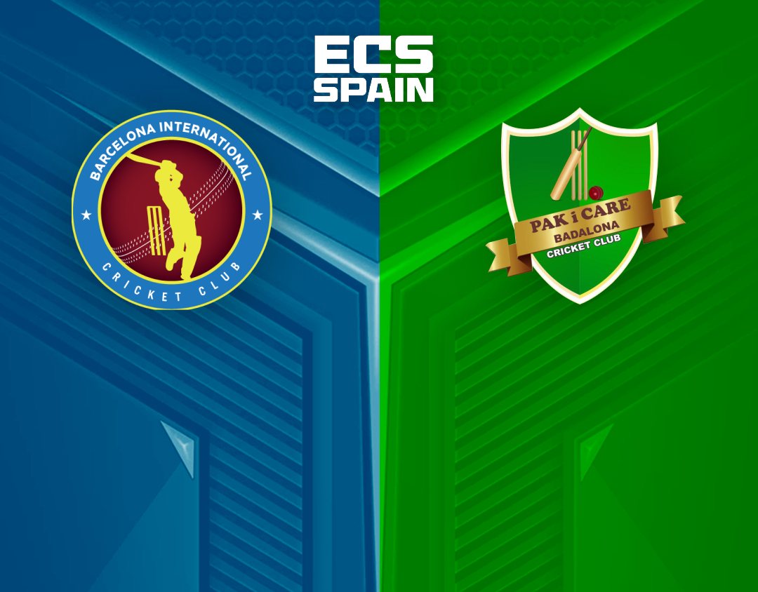 Match 25 of ecs spain, 2023: barcelona international vs pak i care badalona banner