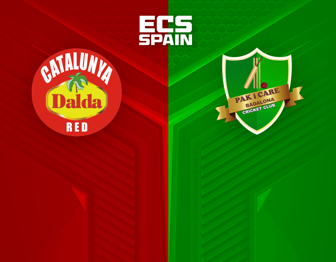 Match 36 of ecs spain, 2023: catalunya red vs pak i care badalona banner