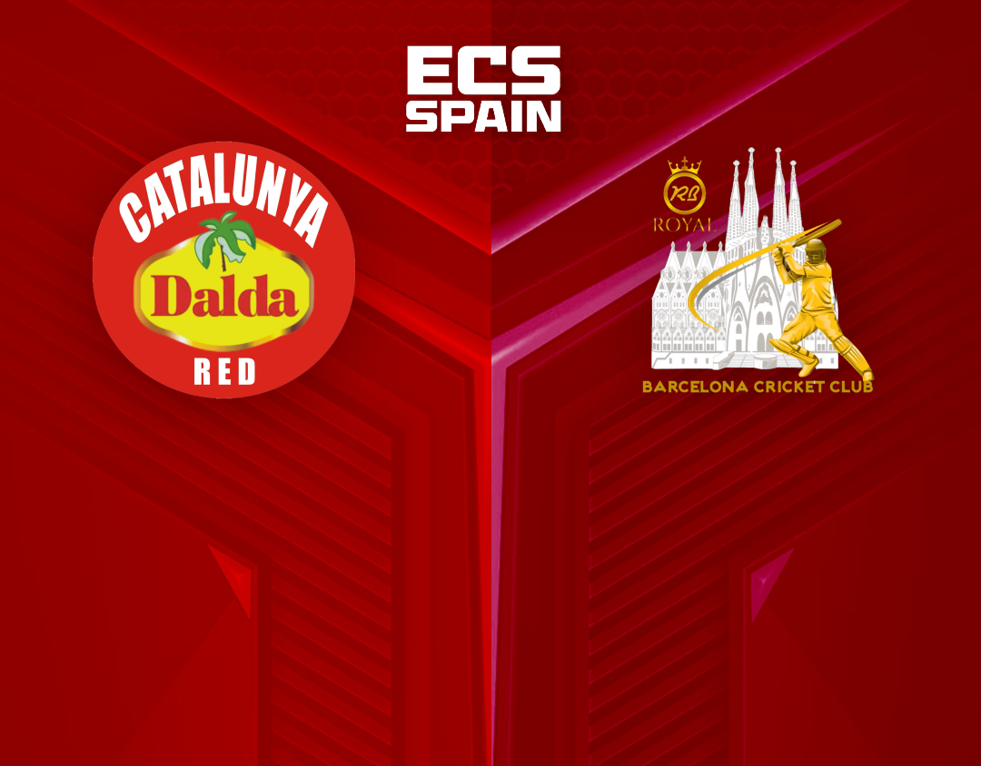 Match 38 of ecs spain, 2023: catalunya red vs royal barcelona banner
