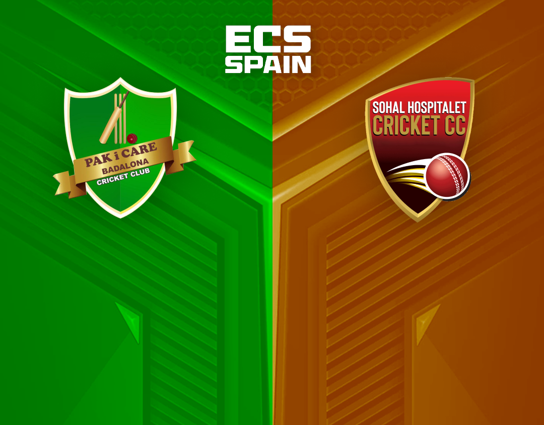 Match 39 of ecs spain, 2023: pak i care badalona vs sohal hospitalet banner