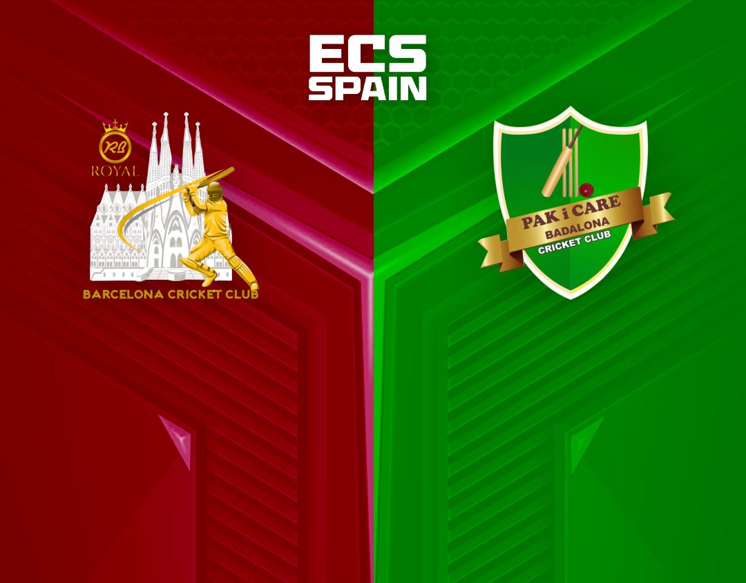 Match 46 of ecs spain, 2023: royal barcelona vs pak i care badalona banner