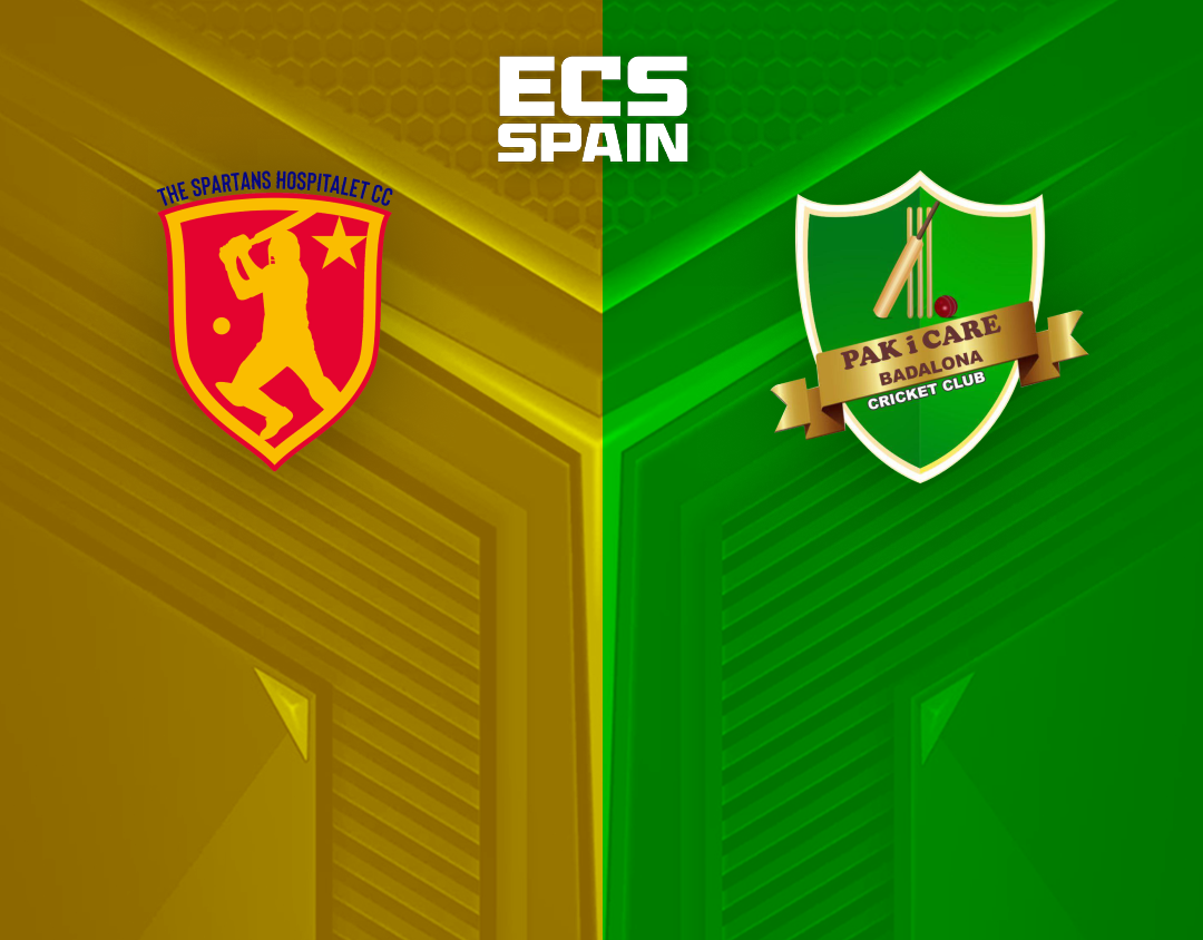 Match 34 of ecs spain, 2023: spartans hospitalet vs pak i care badalona banner