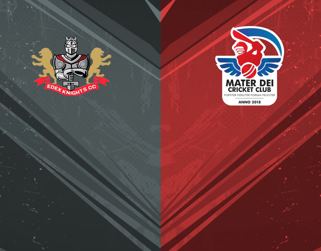 Match 58 of ecs malta, encore, 2023: edex knights vs mater dei banner