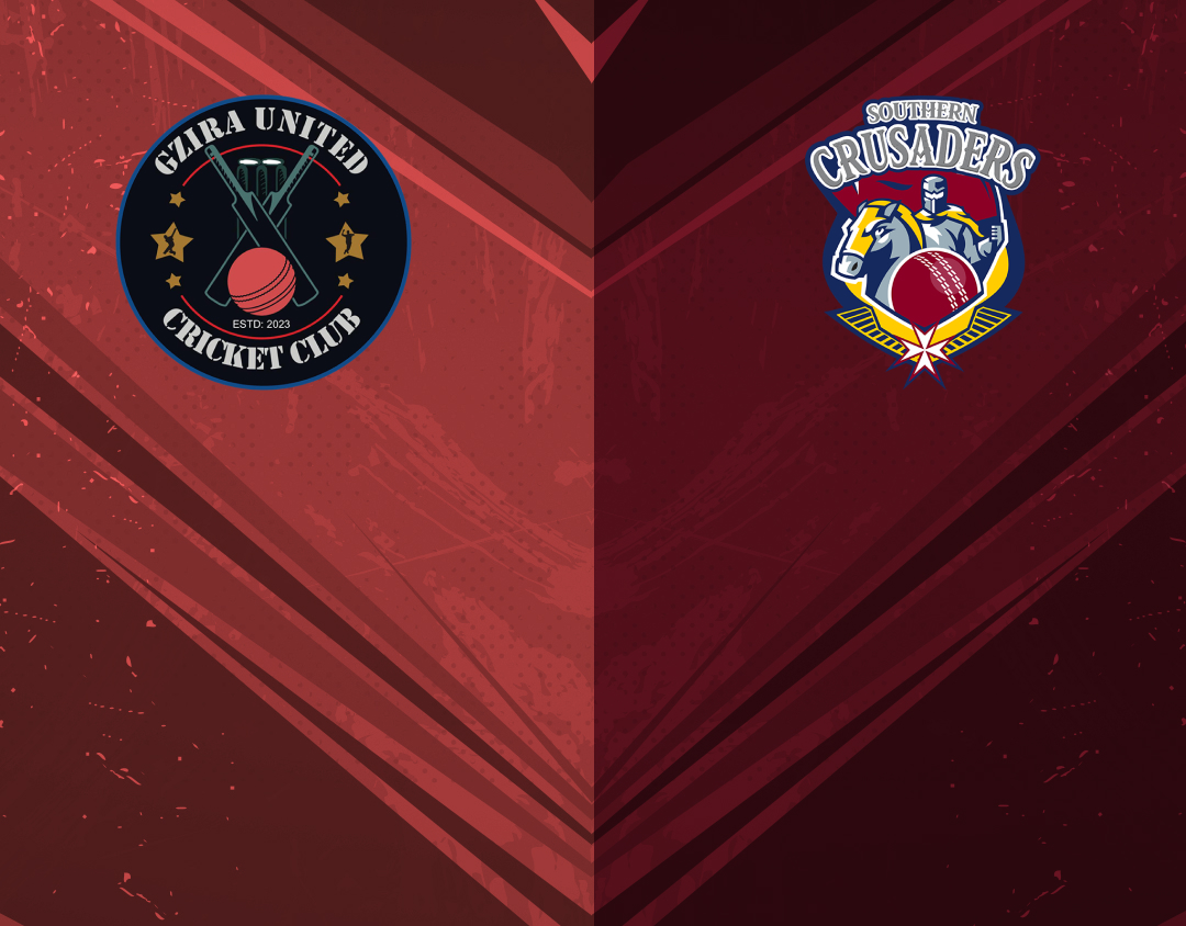 Match 9 of ecs malta, encore, 2023: gzira united vs southern crusaders banner